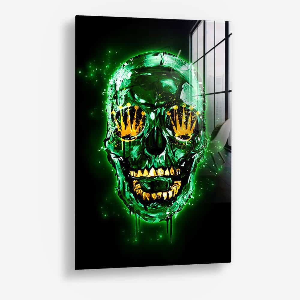 Green Skull (Limited Edition) - Vidrio