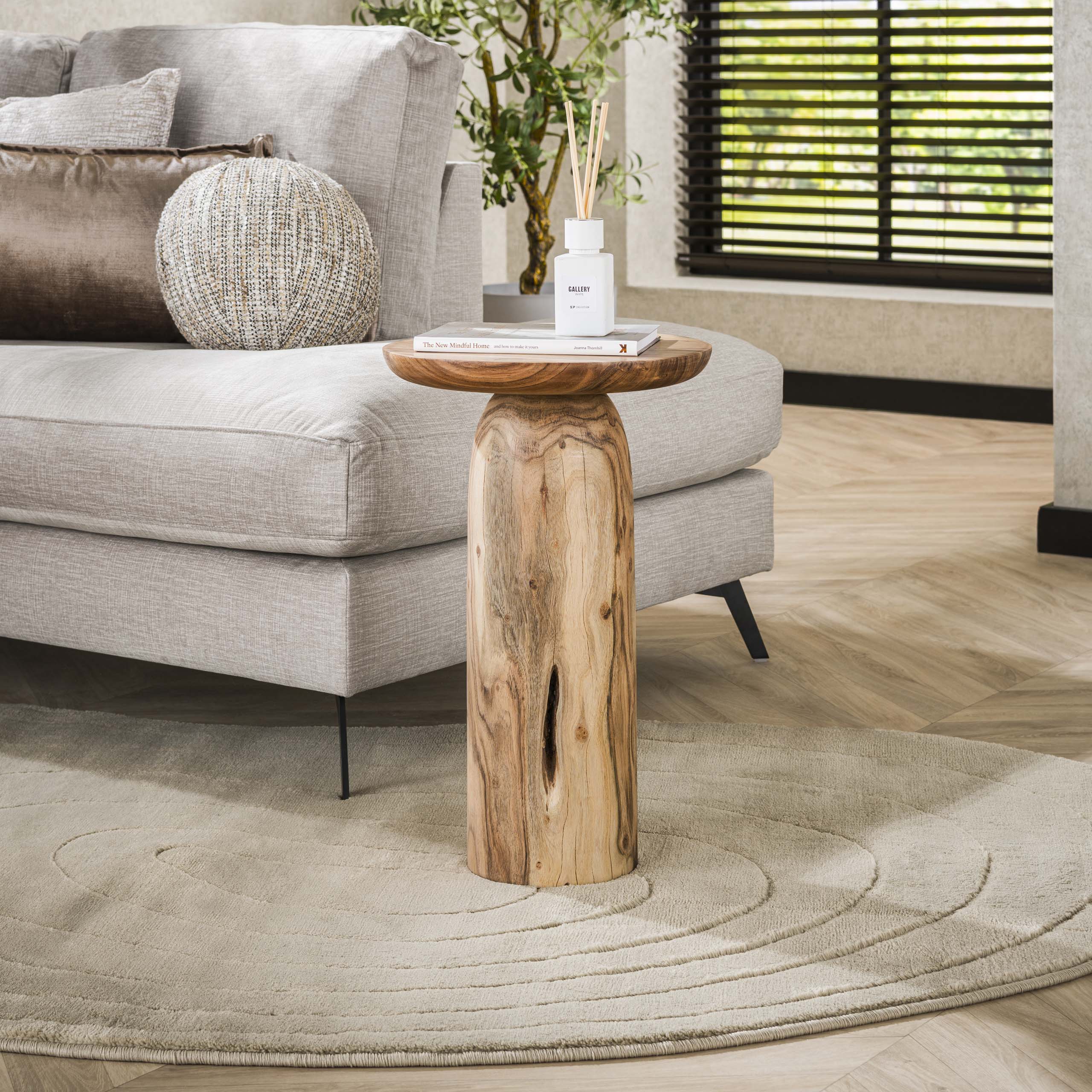 Side table River Solid 55 cm - Solid acacia