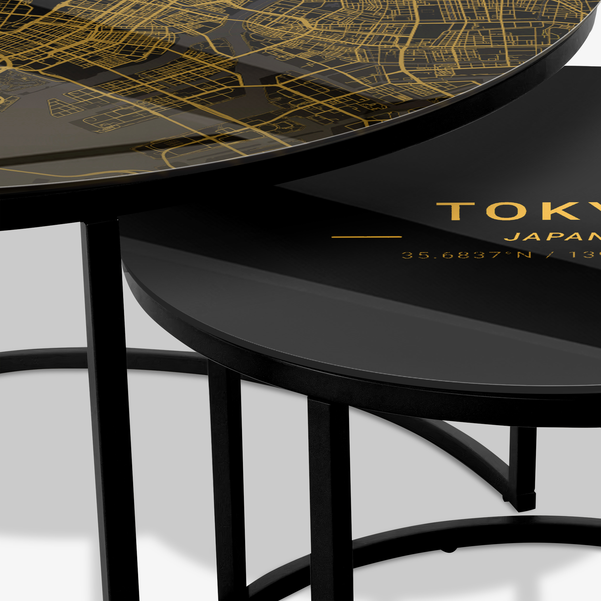 Mesa de centro Negro - Tokyo Gold