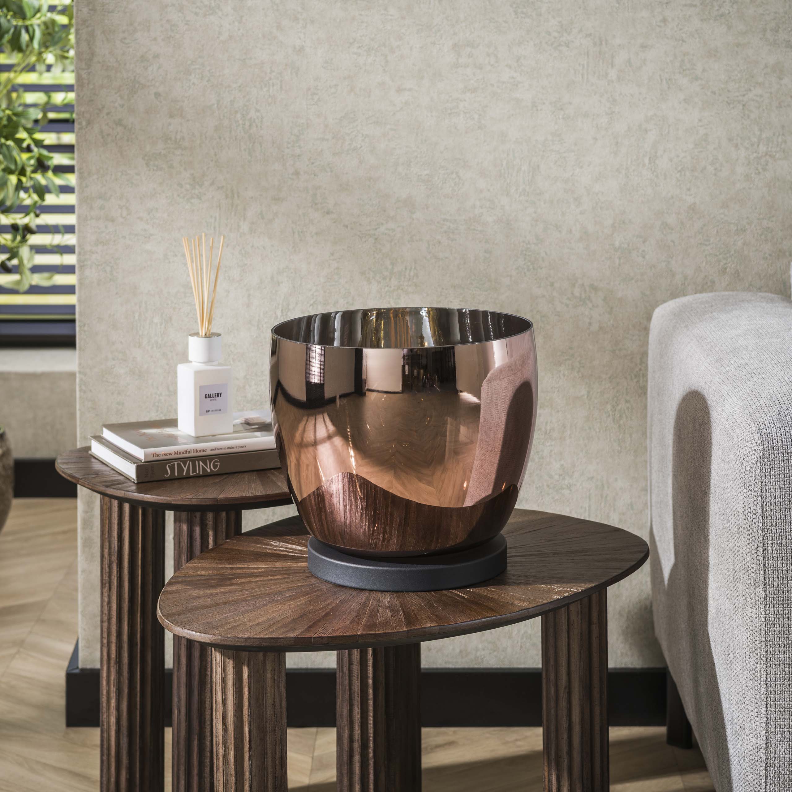 Floor lamp UP L 1-light - Copper glass