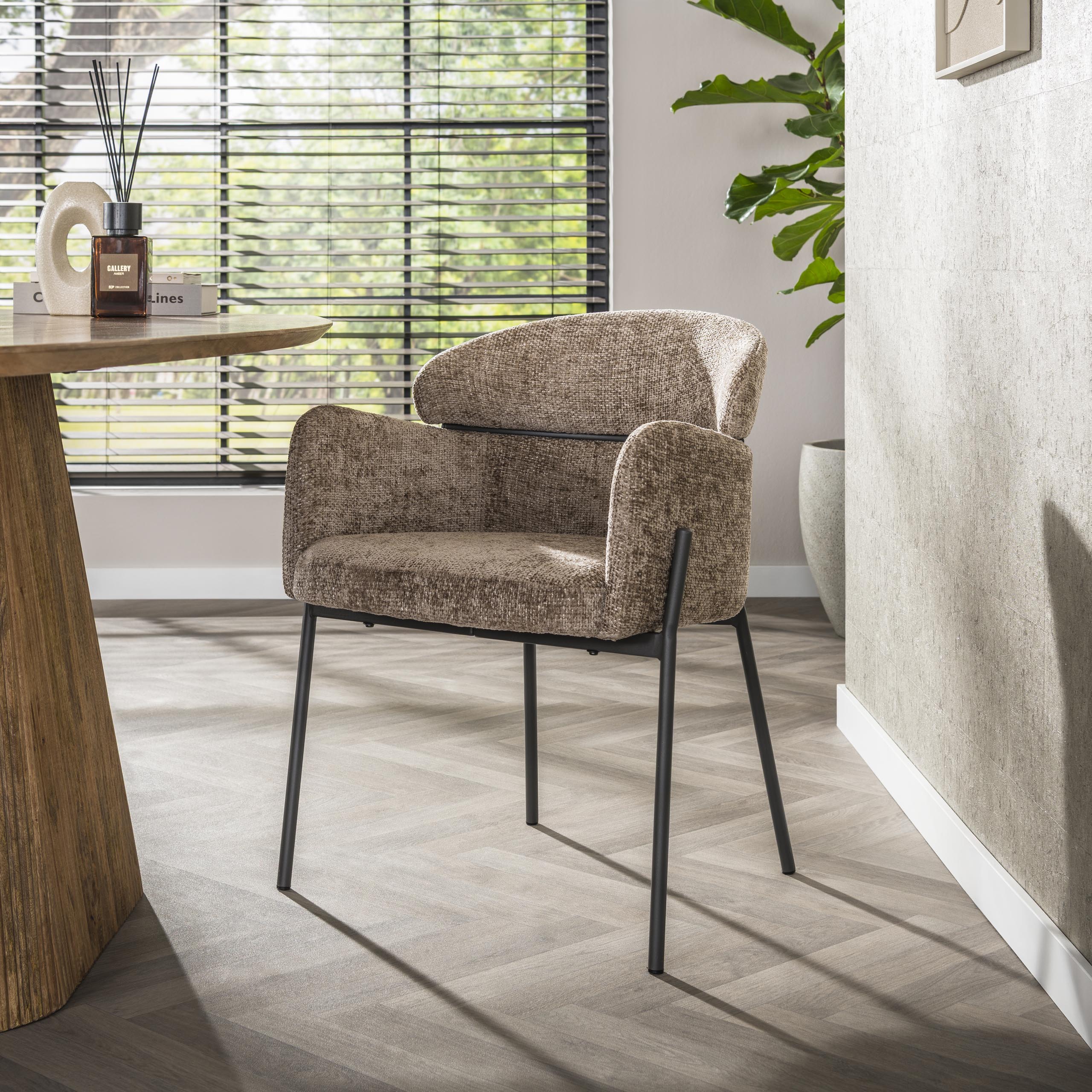 Curva armchair - packed per 2 - Hoven champagne