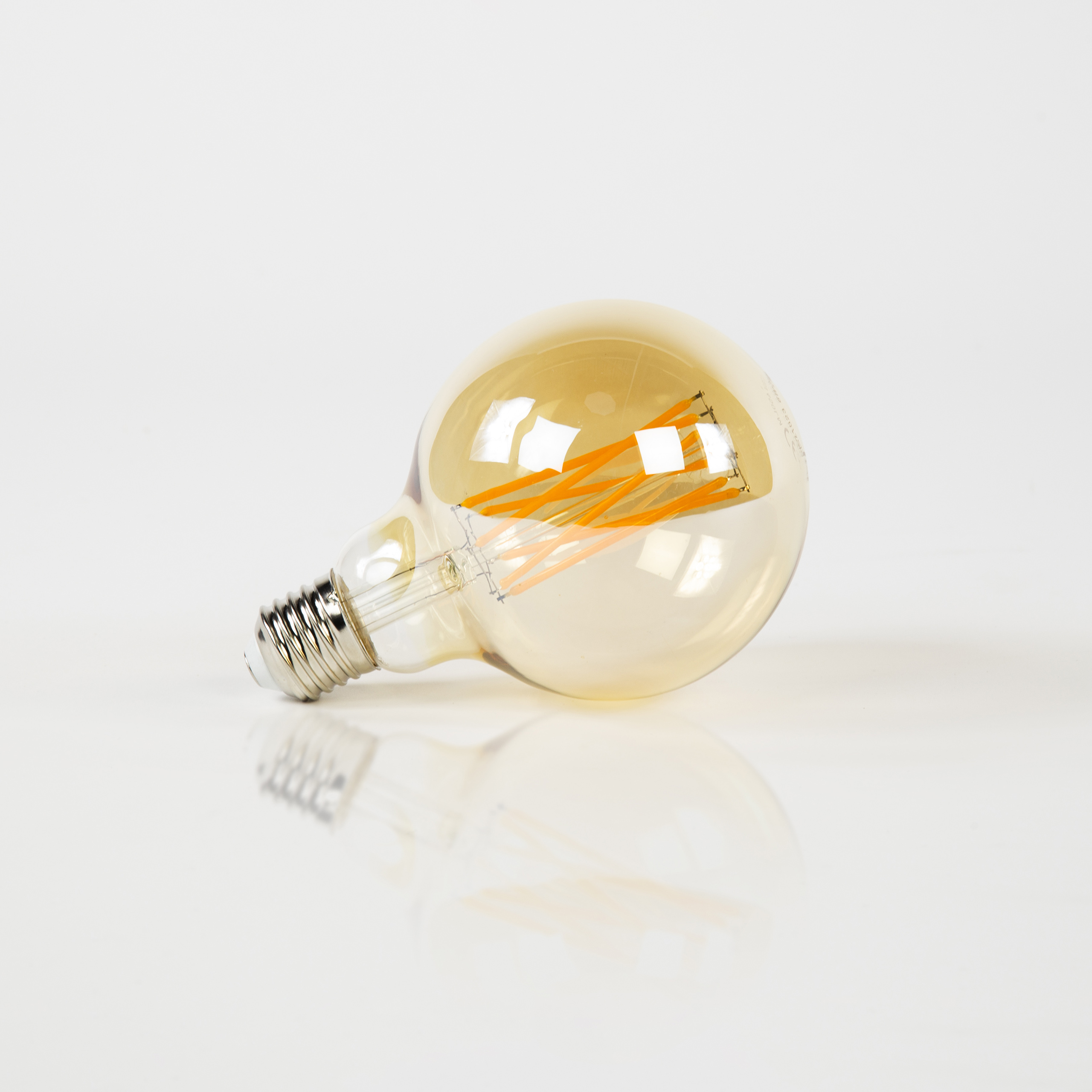 Light source LED [G95] filament bulb Ø9.5 - E27 6W dimmable / Amber glass