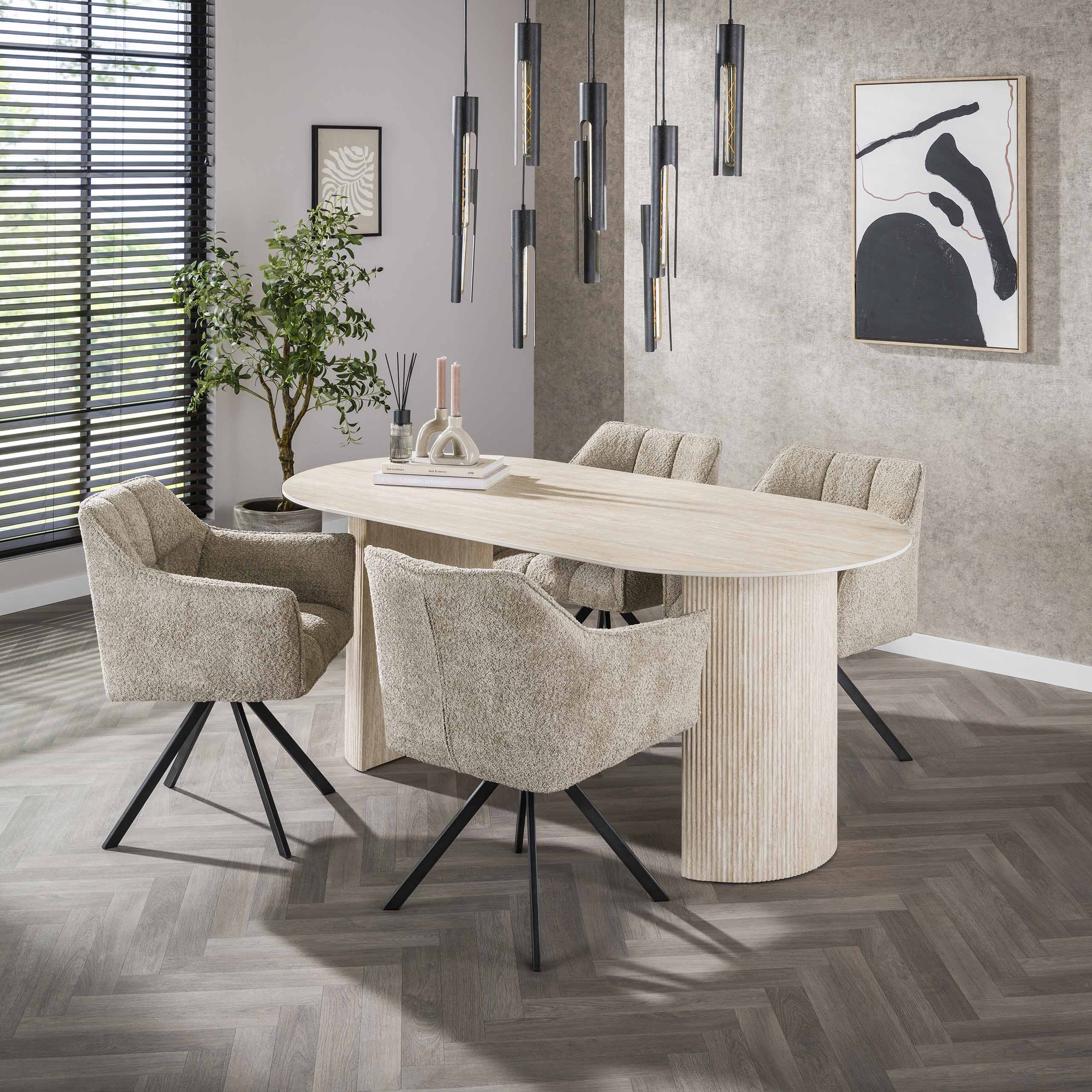 Lámpara colgante tubo 5+4 / negro Artic