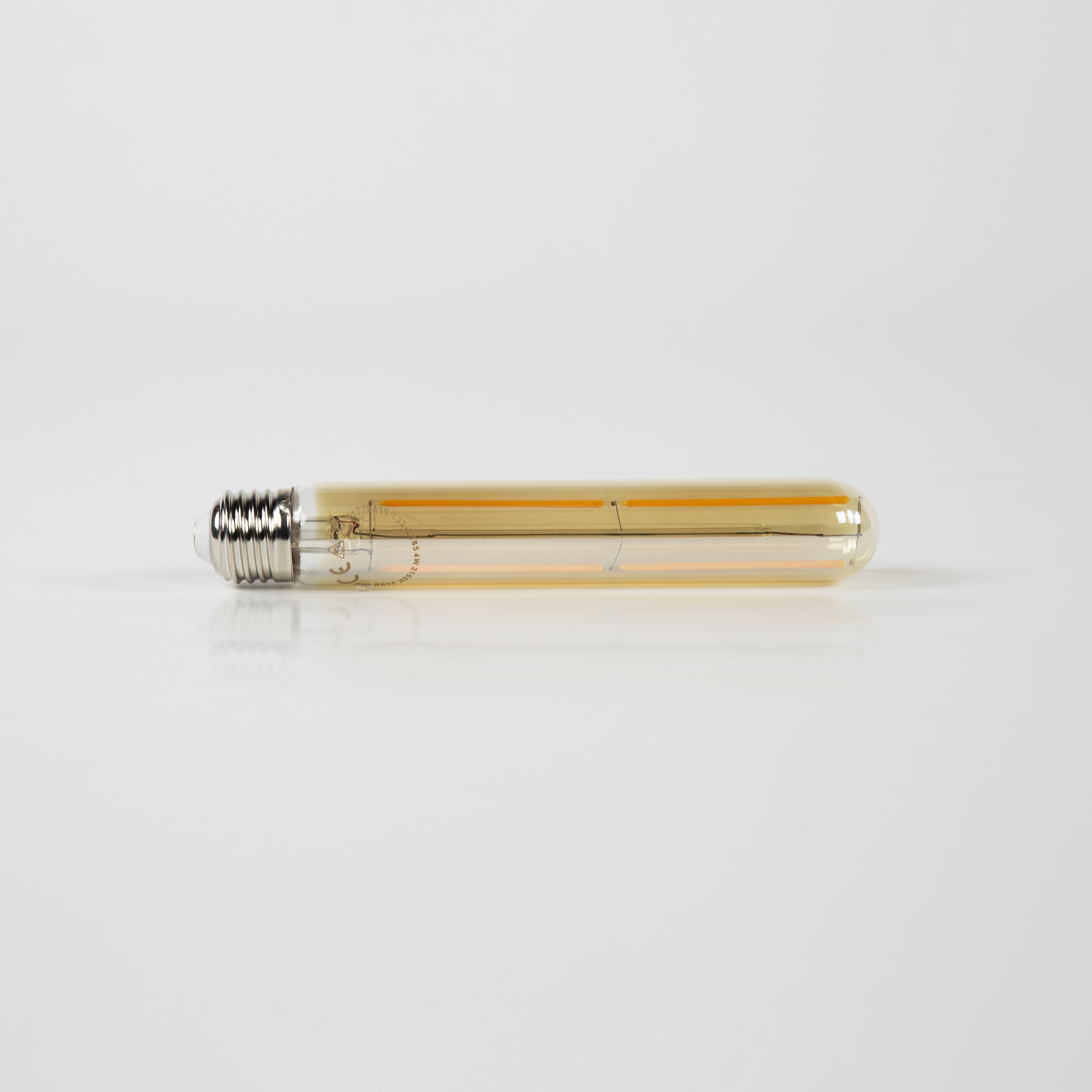 Light source LED [T32-L185] filament tube 18.5 cm - E27 4W 2100K 280lm dimmable / Amber glass