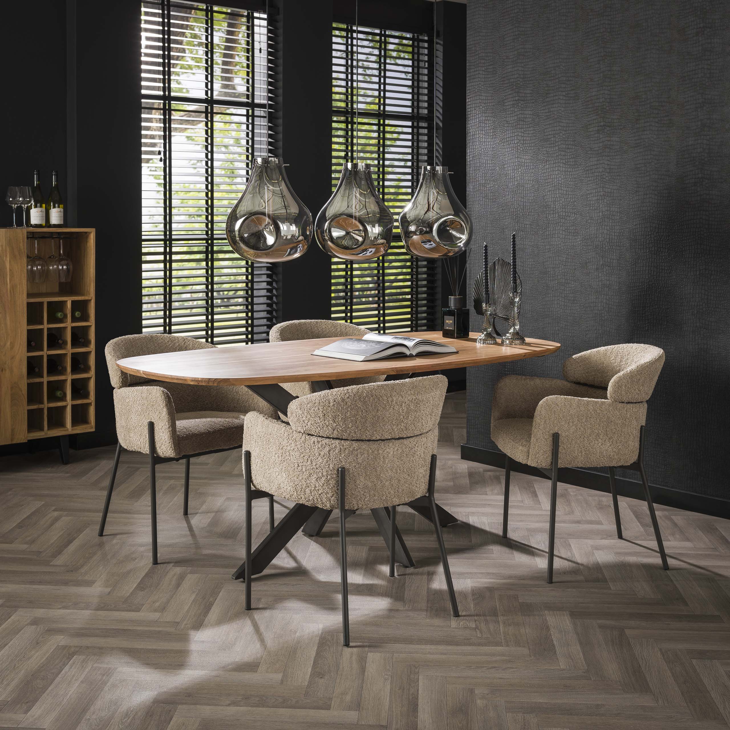 Dining room table 180 Arhus solid / Solid acacia natural