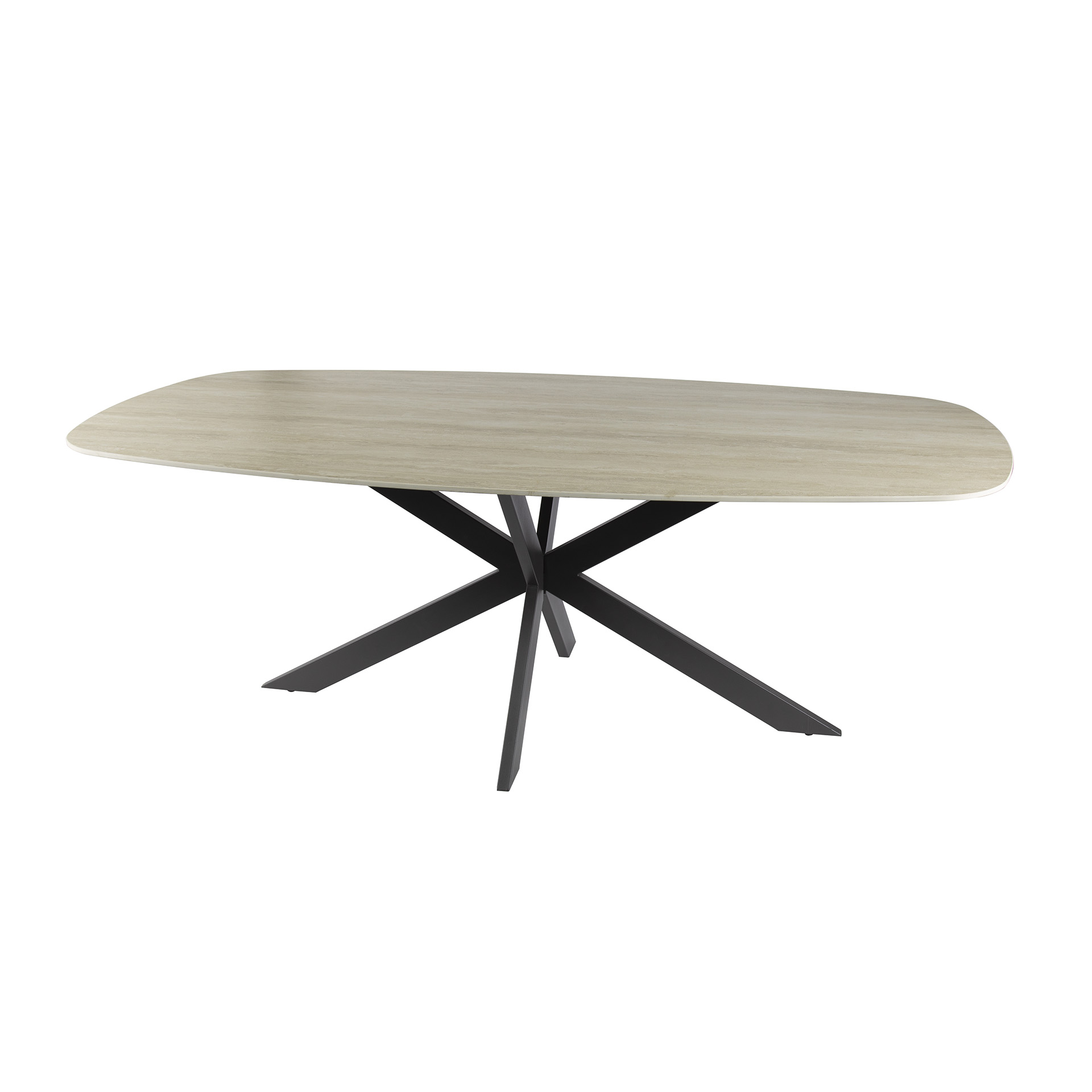 Mesa de comedor Romano Cross ovalada danesa 180 cm - Cerámica 3D