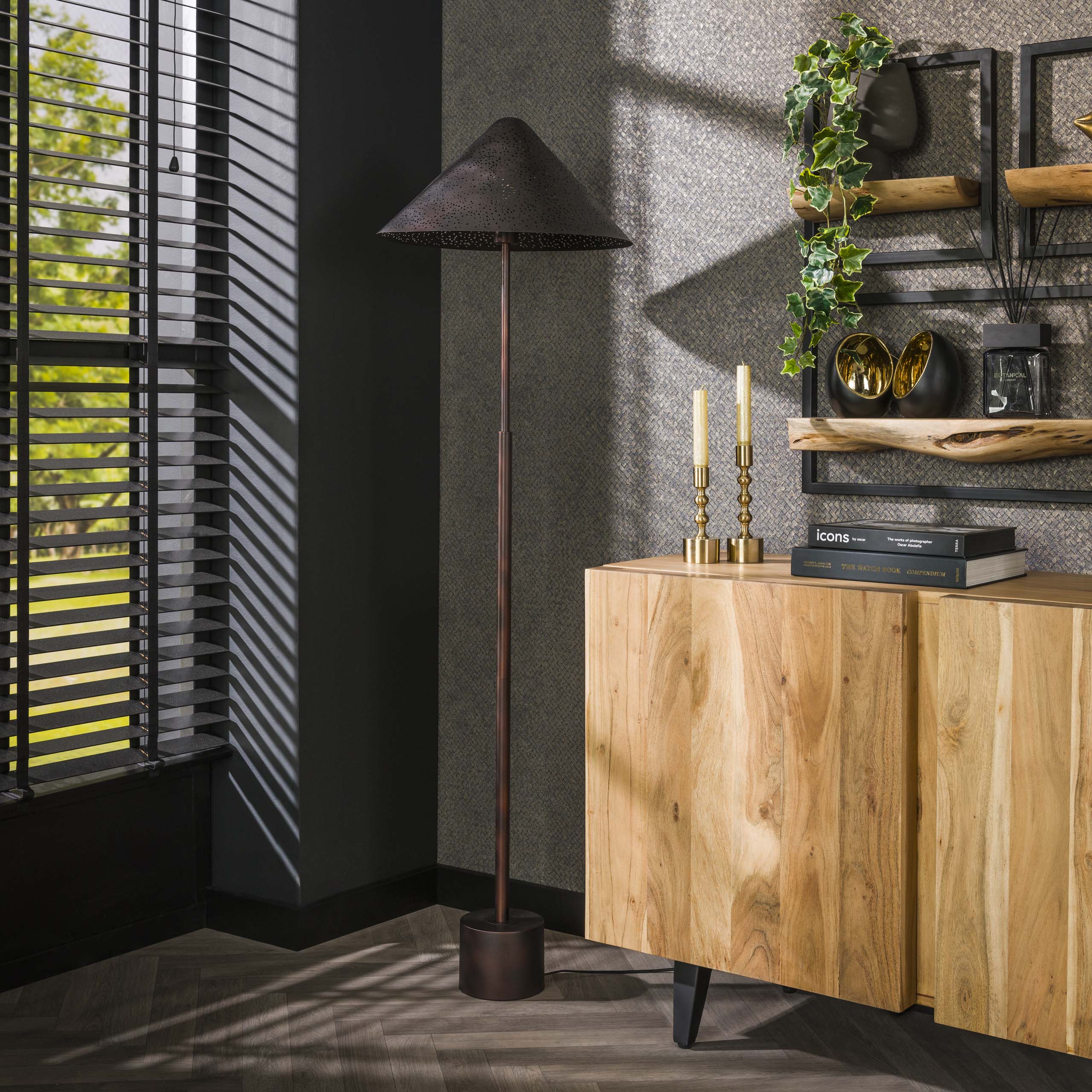 Lámpara de pie Cosmos LED dimmer / Carbón