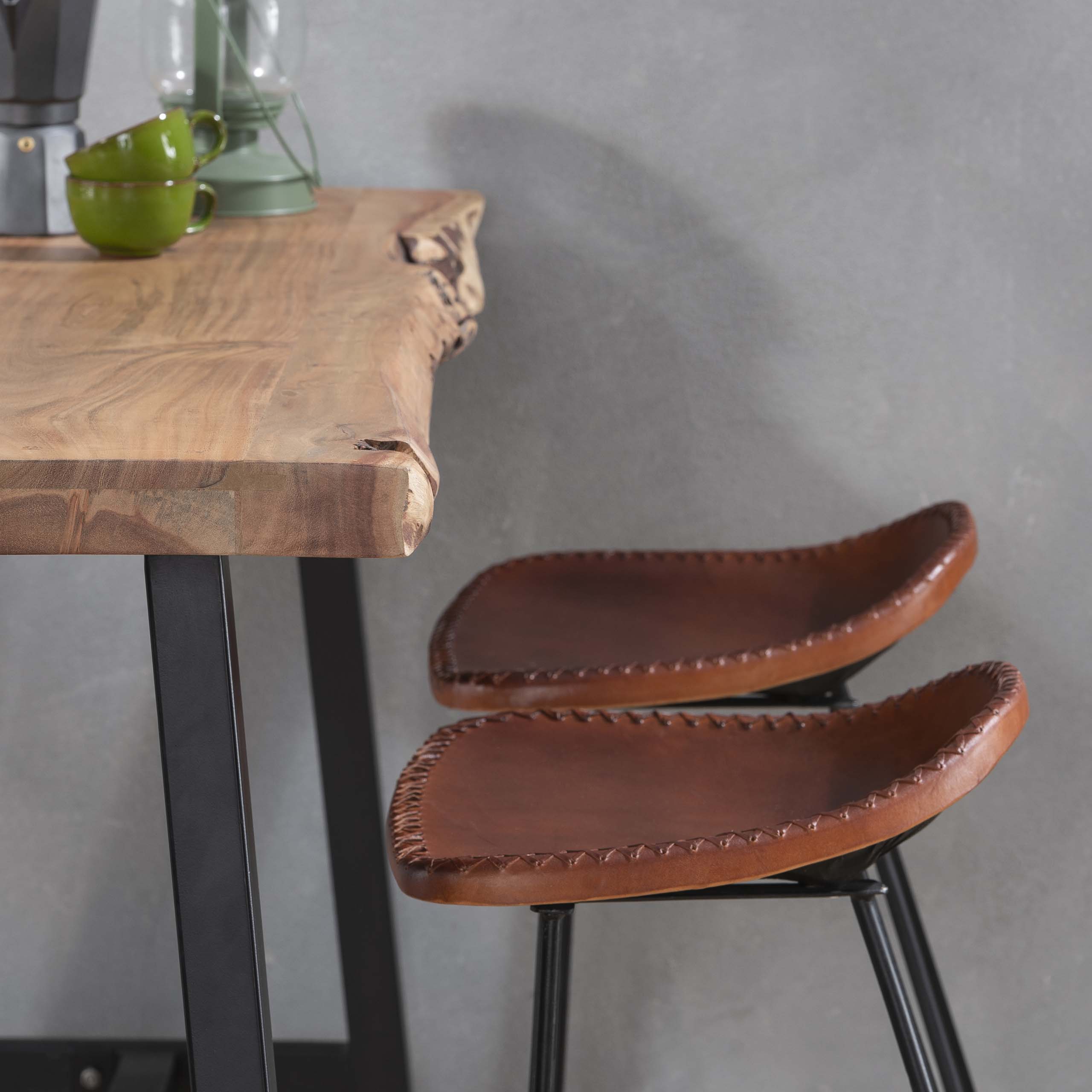 Bar table Live Edge 125 cm - Solid acacia