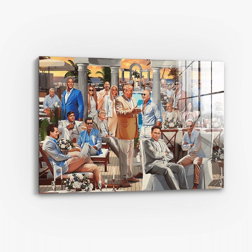 Billionaires meeting - Glass