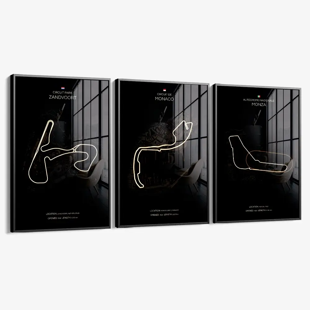 Bundle: "F1 Tracks" (3x) – Glass
