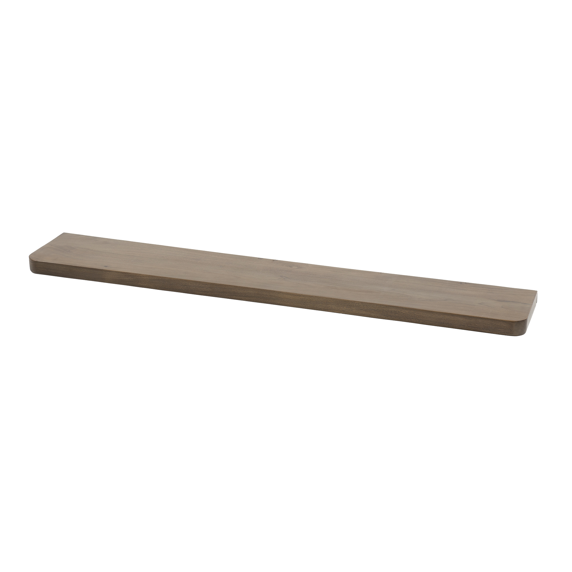 Wall shelf Carve 120 cm - Solid acacia brown