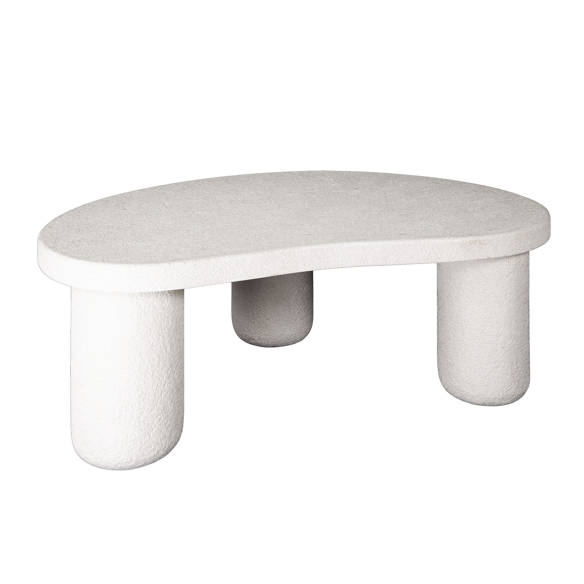 Coffee table XL pebble organic / Marble composite