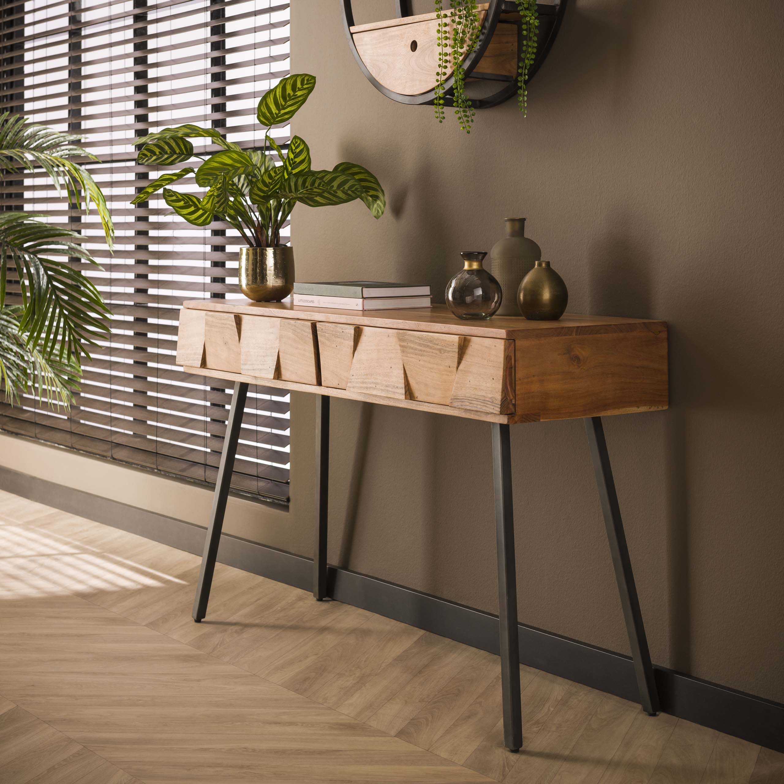 Dressing table Demn / Solid acacia natural