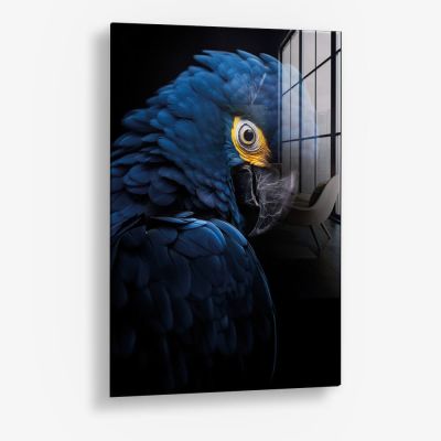 Blue Macaw – Vidrio