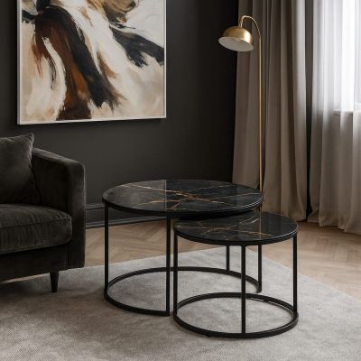 Mesa de centro Negro - Groningen Gold