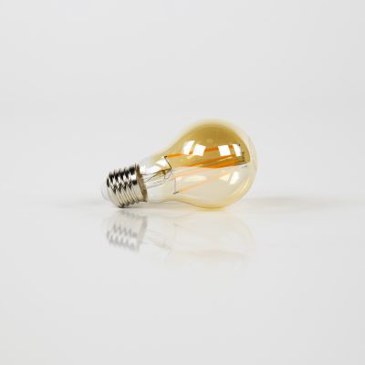 Light source LED A60 filament pear - Amber glass
